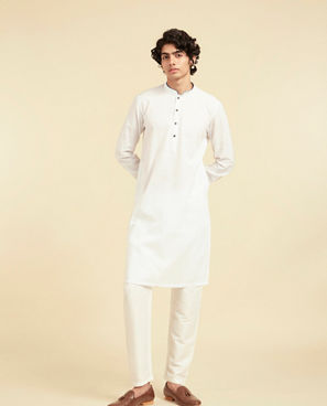 Diwas Men Elegant White Kurta