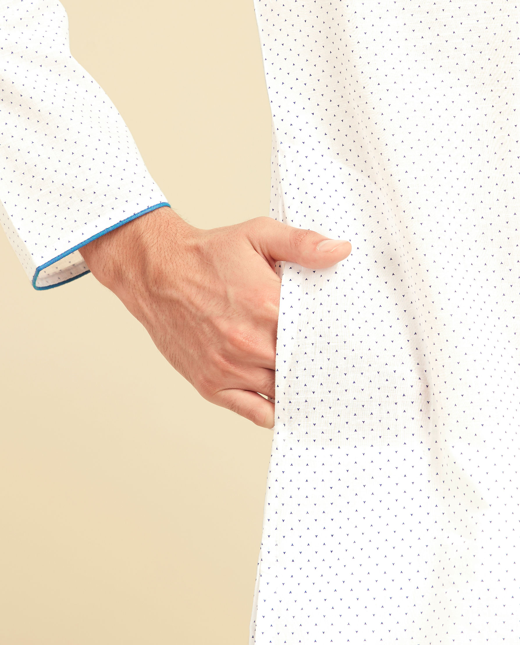 Diwas Men Elegant White Kurta