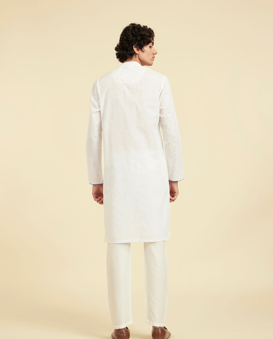 Diwas Men Elegant White Kurta