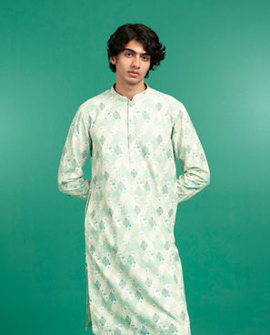 Diwas Men Emerald Celebration Kurta