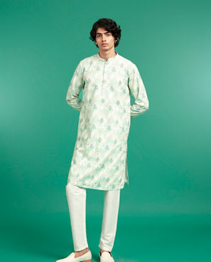 Diwas Men Emerald Celebration Kurta