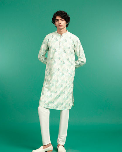 Diwas Men Emerald Celebration Kurta