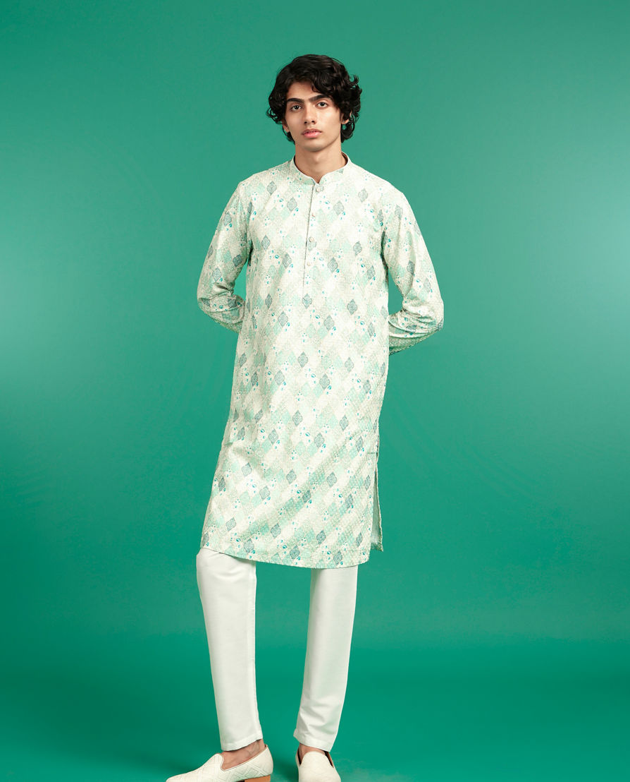 Diwas Men Emerald Celebration Kurta