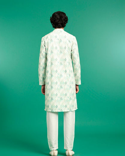 Diwas Men Emerald Celebration Kurta