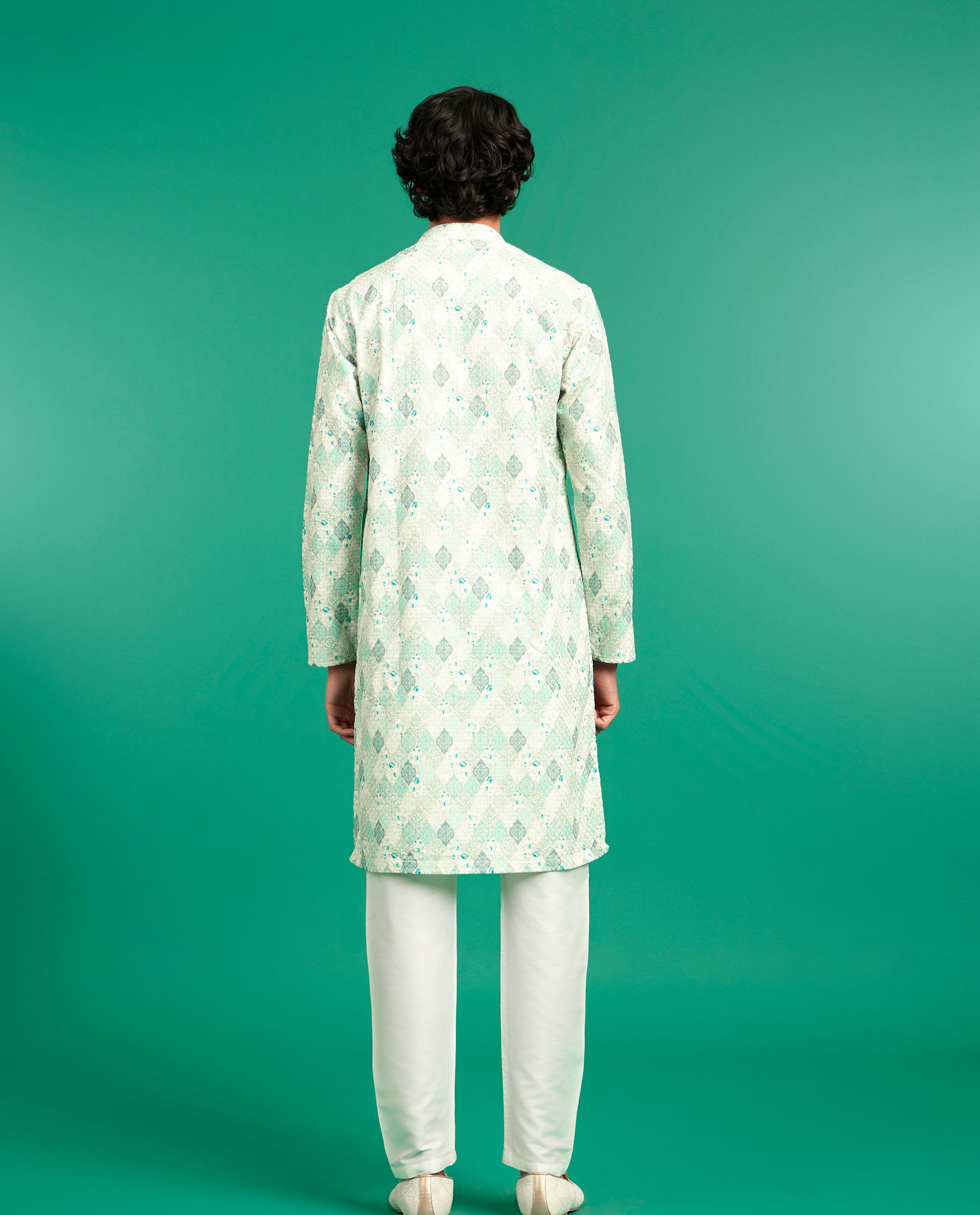 Diwas Men Emerald Celebration Kurta