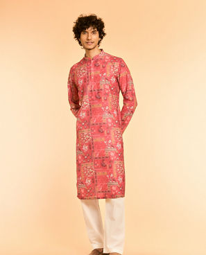 Diwas Men Coral Charm Kurta