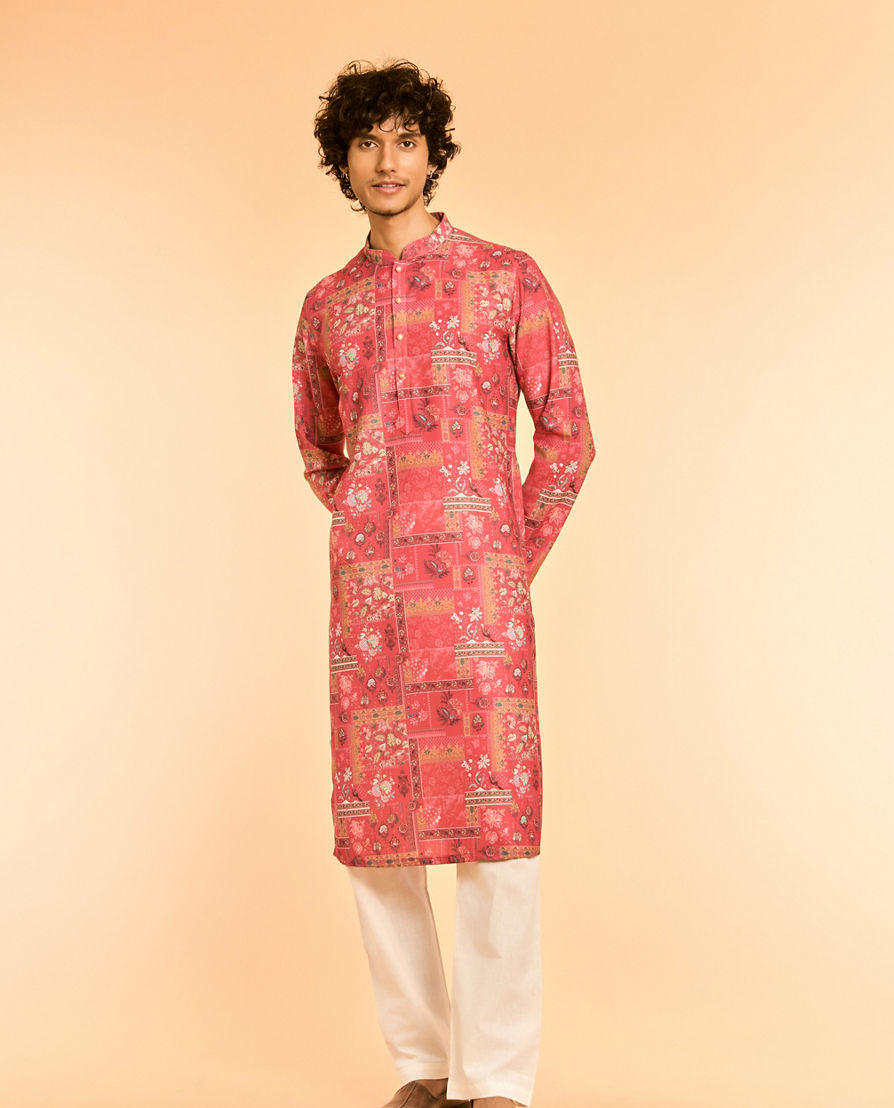 Diwas Men Coral Charm Kurta