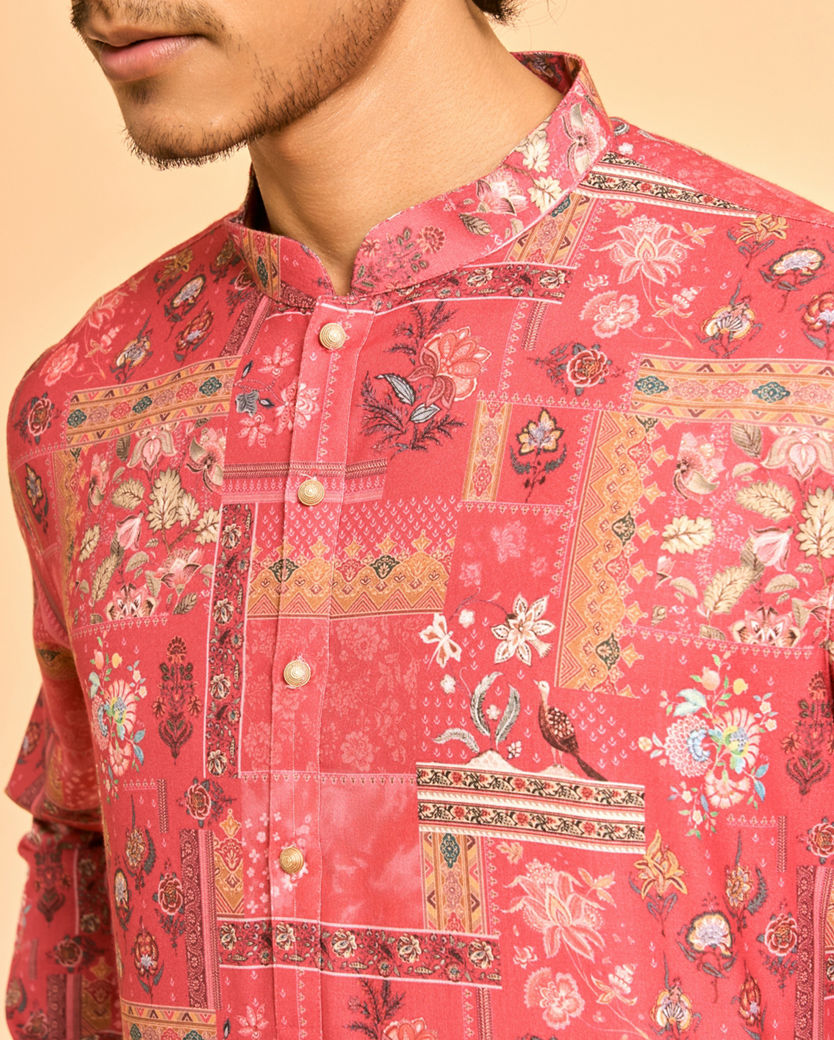 Diwas Men Coral Charm Kurta