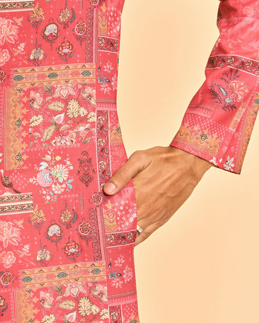 Diwas Men Coral Charm Kurta