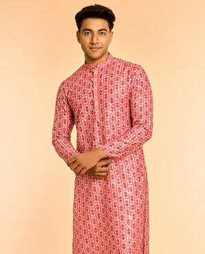 Diwas Men Rani Pink Elegance Kurta
