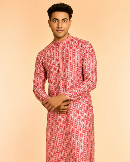 Diwas Men Rani Pink Elegance Kurta