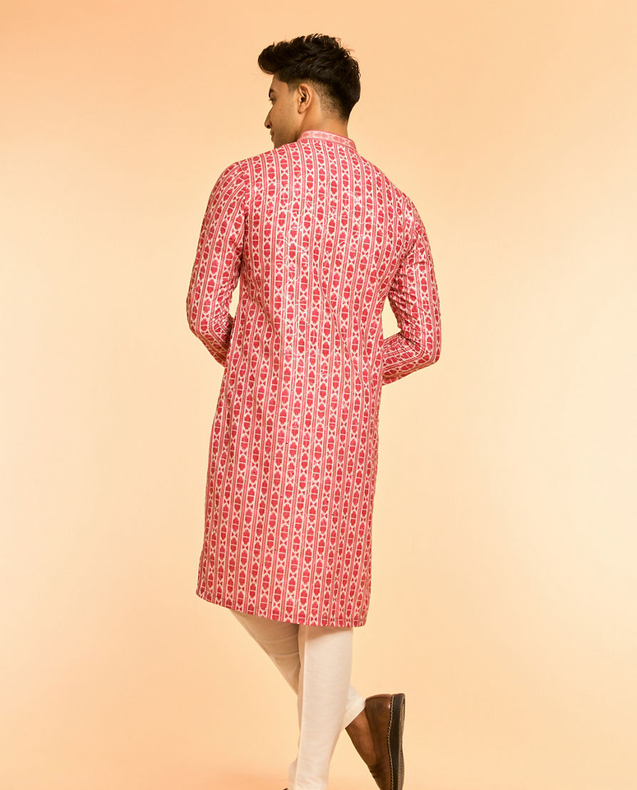 Diwas Men Rani Pink Elegance Kurta
