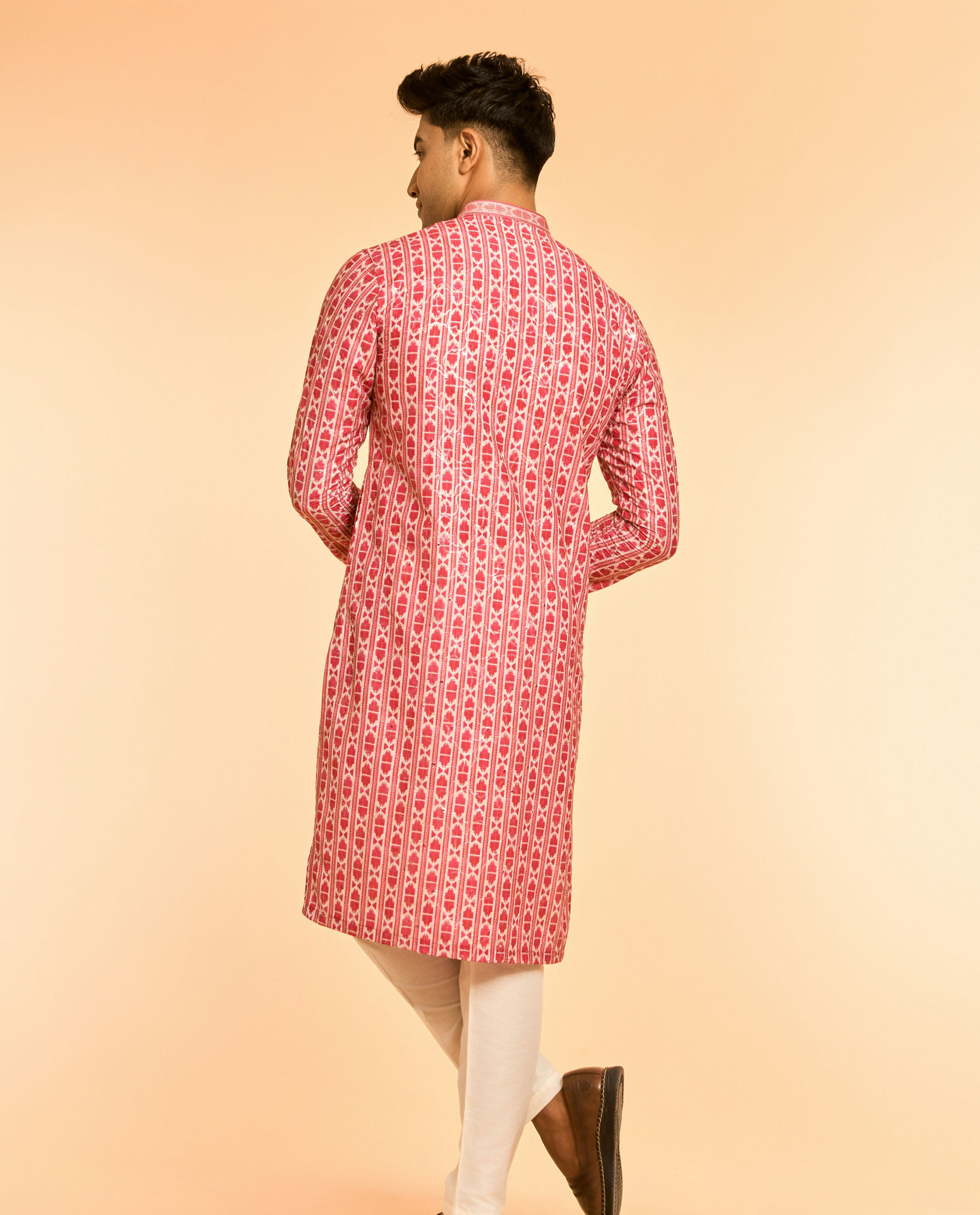 Diwas Men Rani Pink Elegance Kurta