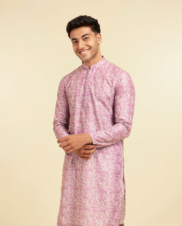 Diwas Men Lilac Elegance Festive Kurta