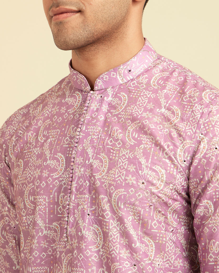 Diwas Men Lilac Elegance Festive Kurta