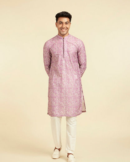 Diwas Men Lilac Elegance Festive Kurta