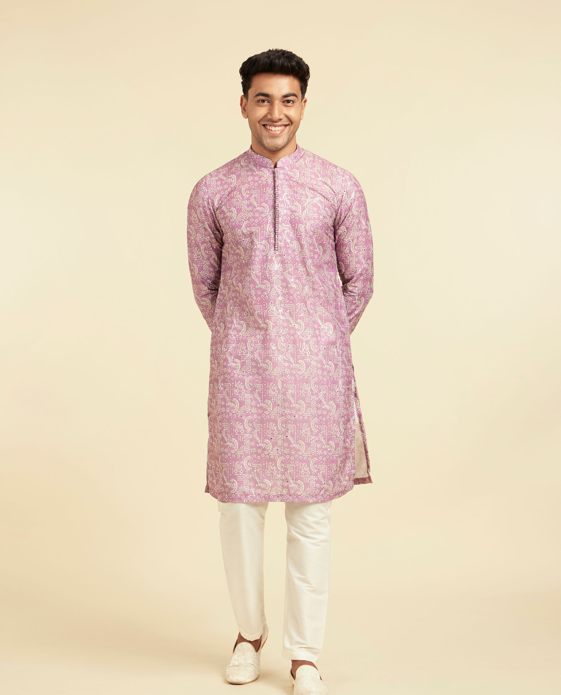 Diwas Men Lilac Elegance Festive Kurta