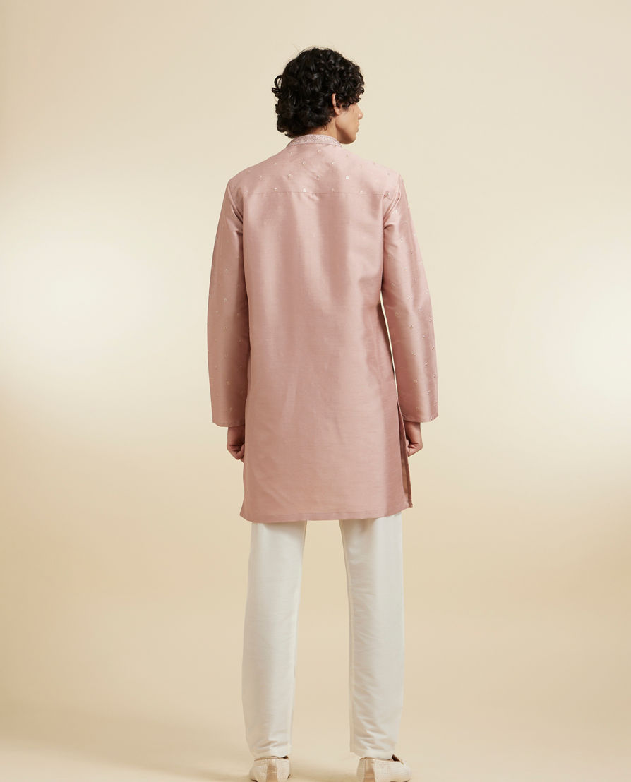 Diwas Men Dusty Pink Elegance Kurta