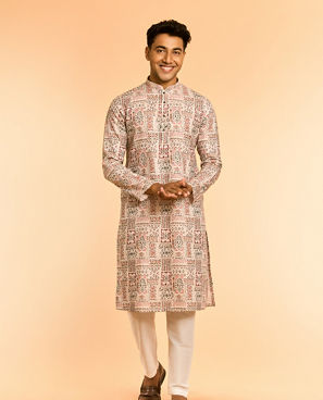 Diwas Men Cream Elegance Kurta