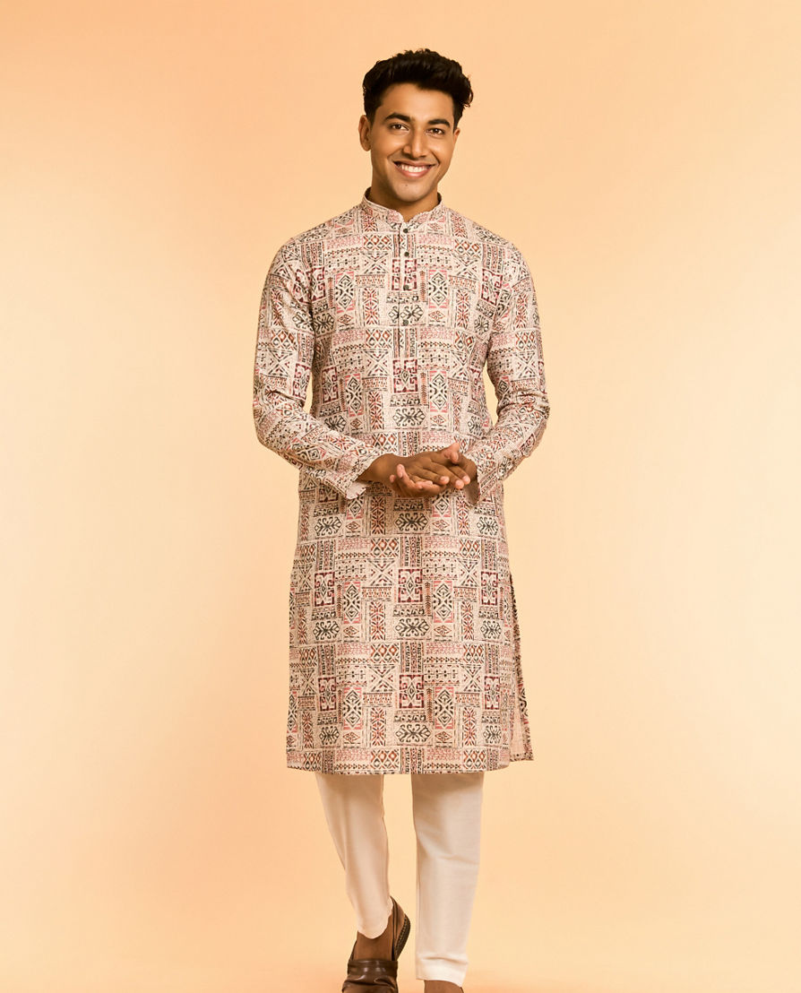 Diwas Men Cream Elegance Kurta