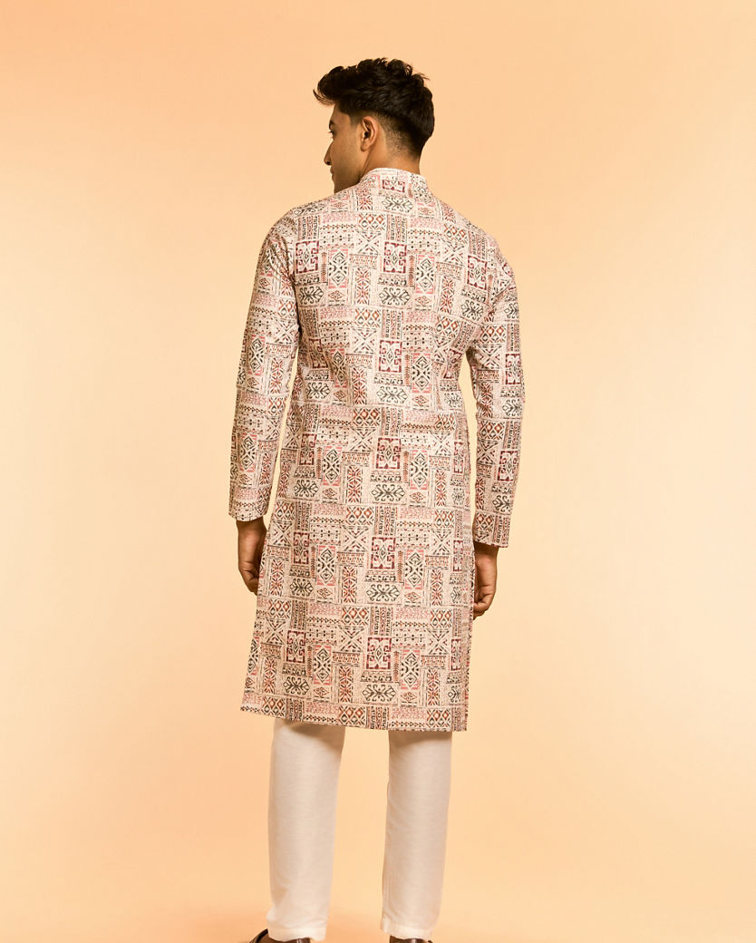 Diwas Men Cream Elegance Kurta