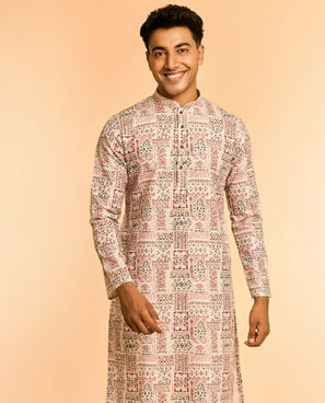 Diwas Men Cream Elegance Kurta