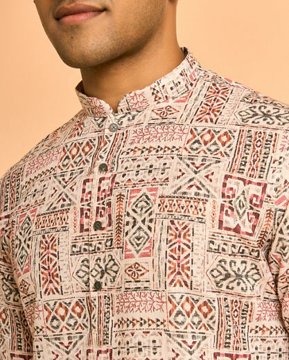 Diwas Men Cream Elegance Kurta