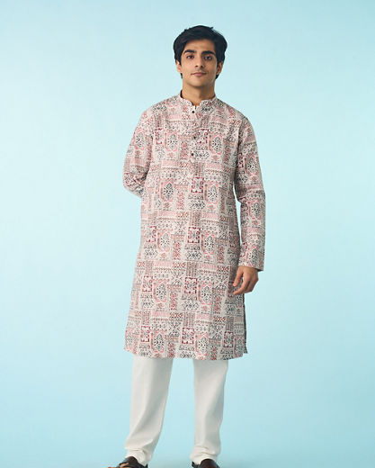 Diwas Men Cream Regality Kurta Pajama
