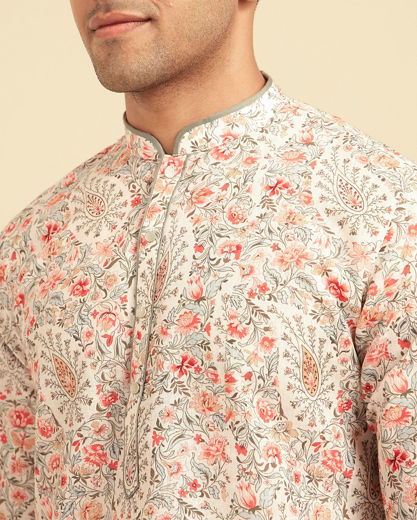 Diwas Men Elegant Cream Kurta