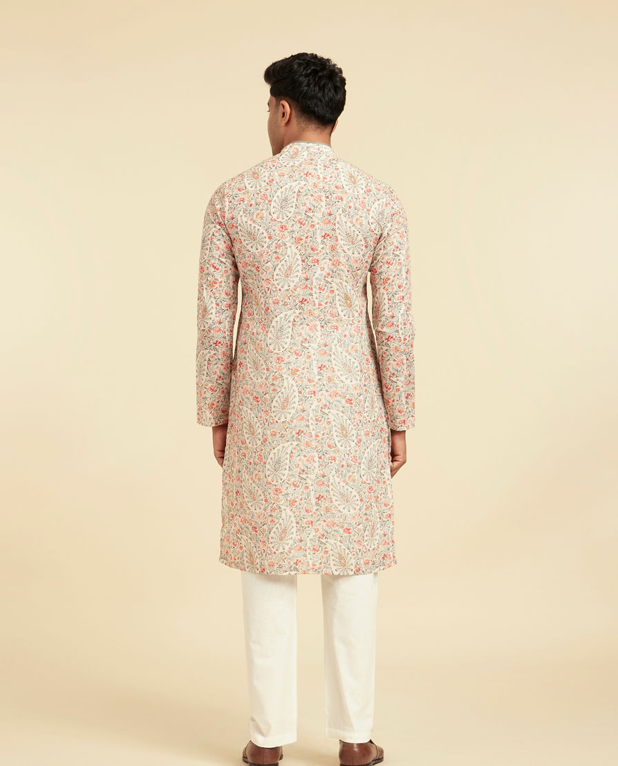 Diwas Men Elegant Cream Kurta