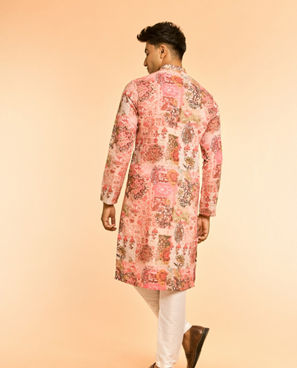 Diwas Men Peach Color Resplendent Kurta