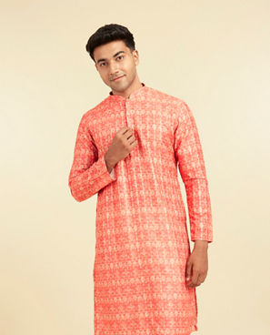 Diwas Men Coral Bliss Kurta