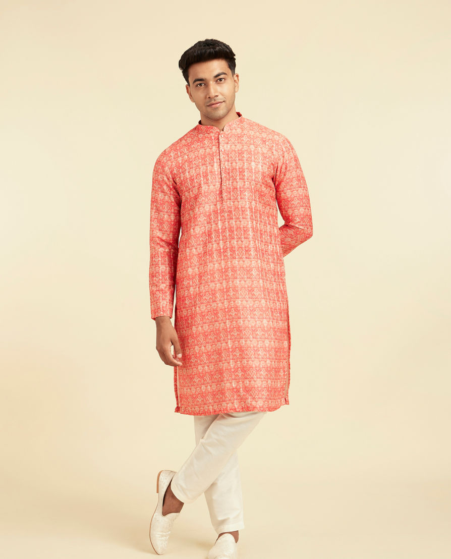 Diwas Men Coral Bliss Kurta