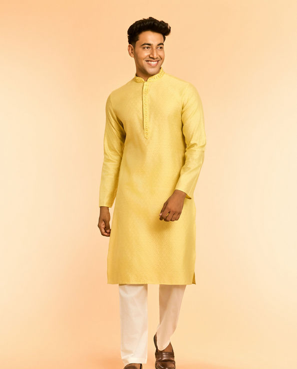 Diwas Men Radiant Yellow Kurta