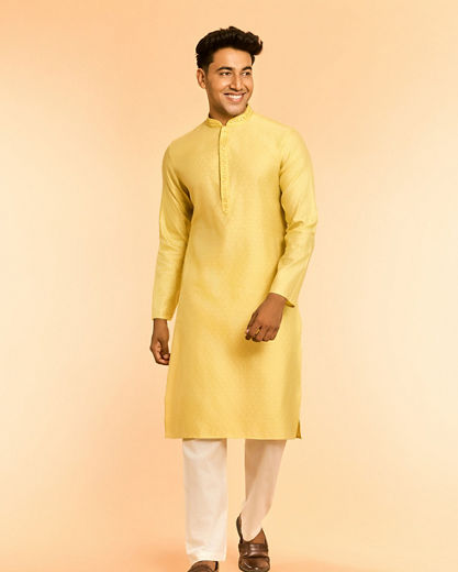 Diwas Men Radiant Yellow Kurta