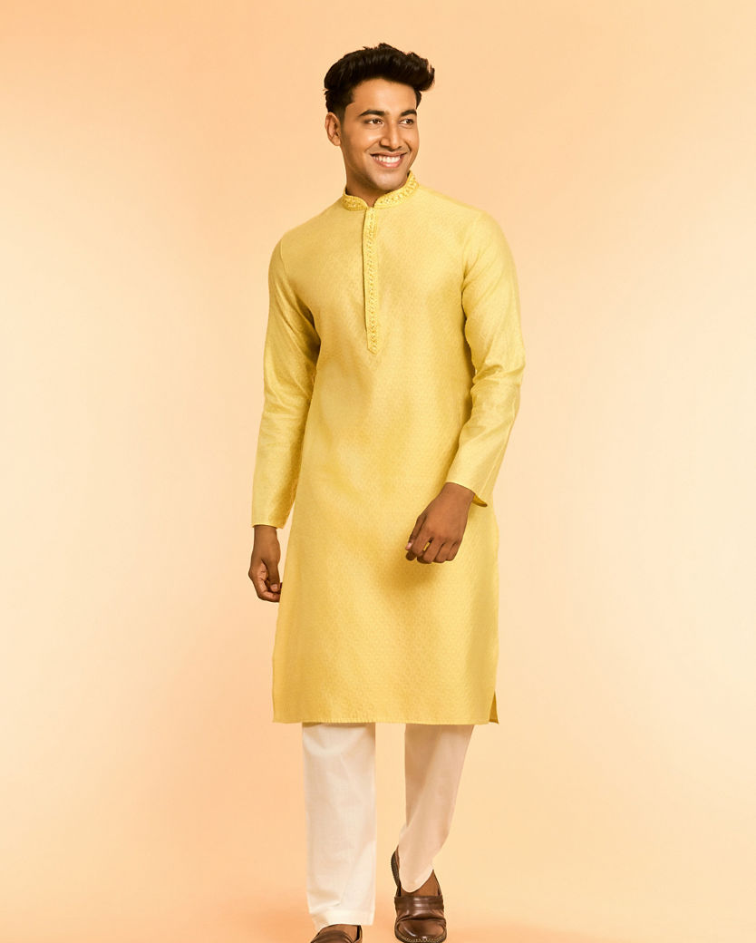 Diwas Men Radiant Yellow Kurta