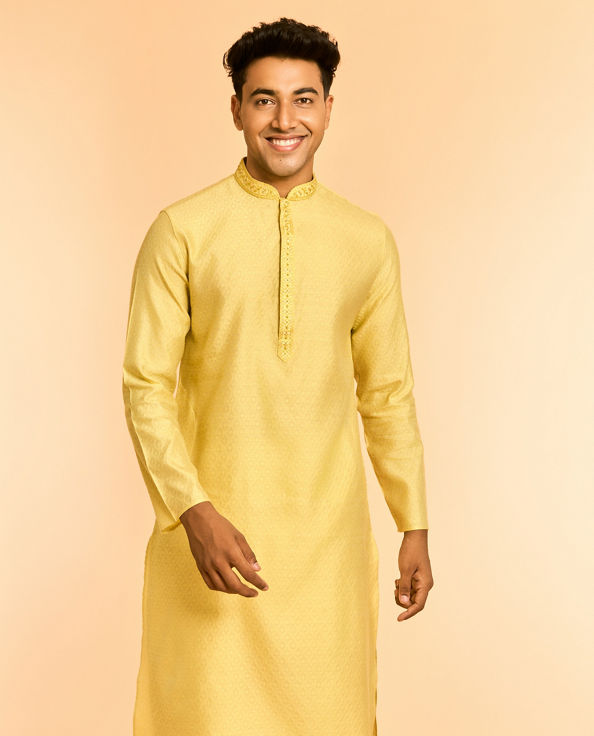 Diwas Men Radiant Yellow Kurta