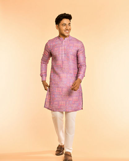 Diwas Men Sublime Lilac Kurta