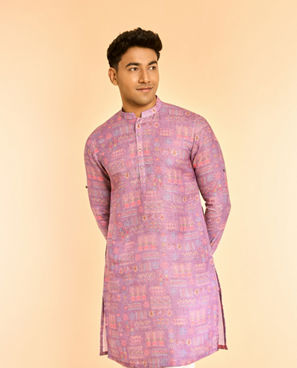 Diwas Men Sublime Lilac Kurta