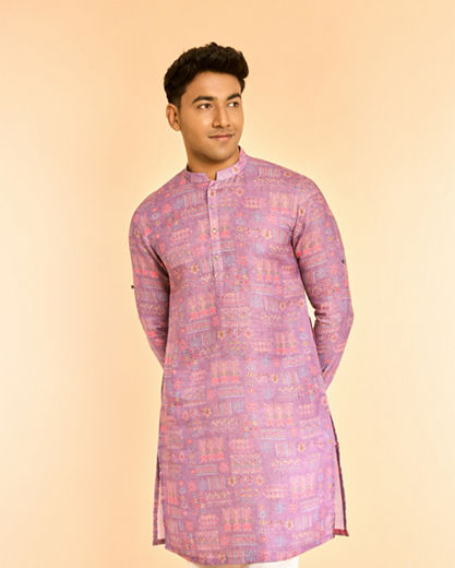 Diwas Men Sublime Lilac Kurta
