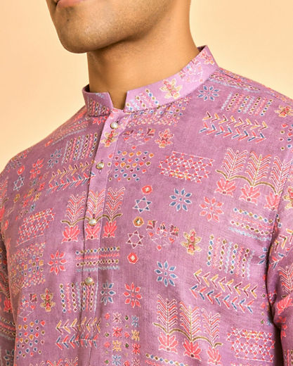 Diwas Men Sublime Lilac Kurta