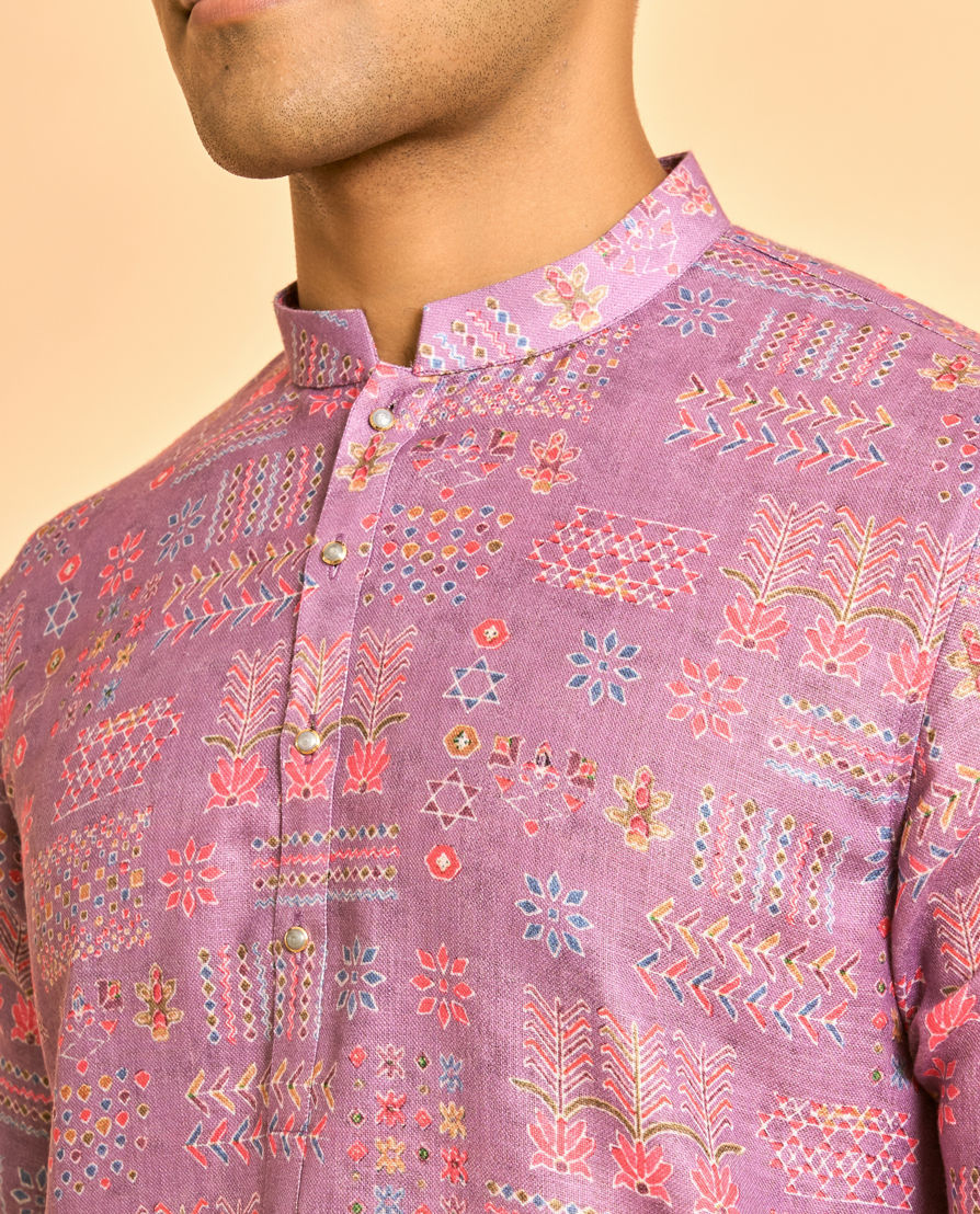 Diwas Men Sublime Lilac Kurta