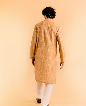 Diwas Men Radiant Mustard Festive Kurta