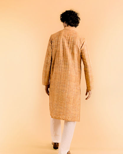 Diwas Men Radiant Mustard Festive Kurta