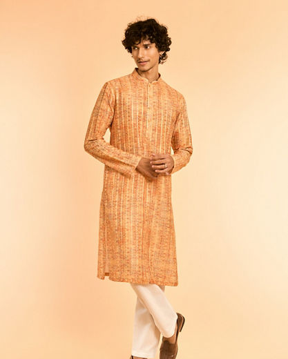 Diwas Men Radiant Mustard Festive Kurta