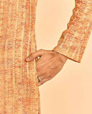 Diwas Men Radiant Mustard Festive Kurta