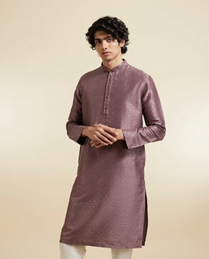 Diwas Men Opulent Purple Elegance Kurta