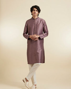 Diwas Men Opulent Purple Elegance Kurta