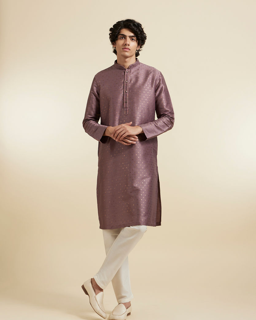 Diwas Men Opulent Purple Elegance Kurta
