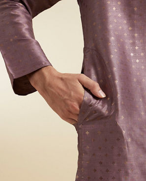 Diwas Men Opulent Purple Elegance Kurta